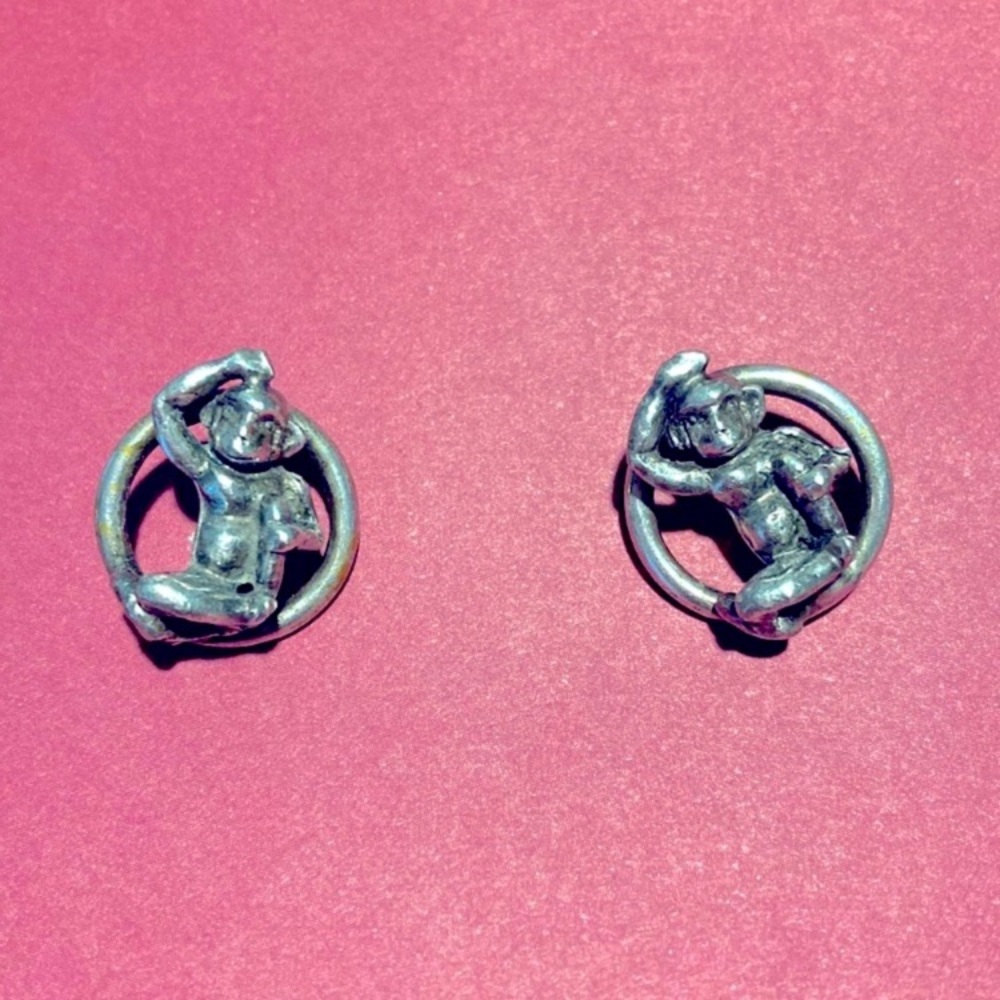 Vintage Monkey Earrings